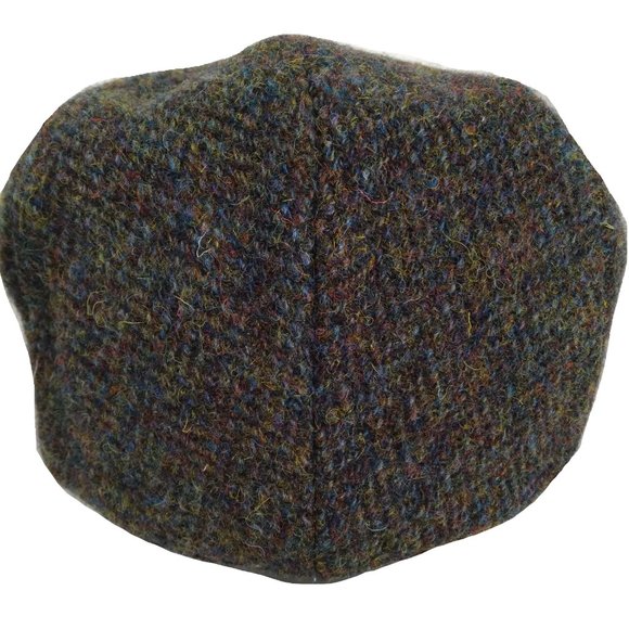 Hartside HS14 Scottish Highland Harris Tweed® Flat in Forest Green - CHOOSE SIZE - Picture 7 of 11